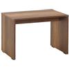 Hanah Home Elegante tavolino da caffè, color noce, 60 x 40 x 43 cm, 100% melamina, spessore 16 mm, perfetto per ambienti moderni e spazi