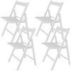 ARANAZ S.L. MANUFACTURAS DE LA MADERA Sedia Pieghevole, Faggio, Bianco, 43x47x79