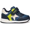 Geox B Rishon Boy, First Walker Shoe, Grigio/Arancione, 25 EU