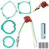 VAIAV Candeletta per Riscaldatore Diesel 9 Pezzi 12V 2KW 5KW 8KW Ricambio Cinebasto per Riscaldamento ad Aria, Diesel, Parcheggio, Auto