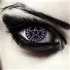 DESIGNLENSES, Lenti a contatto giornaliere colorate viola e nere per costume di Halloween da zombie, senza gradazione, 1 paio (2 pezzi), pentagramma lentes cosplay kuroshitsuji (Ciel, 14.00, 8.60)