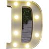 Besch Lettera maiuscola decorativa luminosa in plastica 22 cm (D) per la decorazione della casa con luci LED bianche
