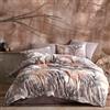 Vency Troya Copripiumino Matrimoniale 200x200 - Set Copripiumino Matrimoniale Cotone con Copripiumino e Federa 2x 50x80 Marrone - Troya CopriPiumino Matrimoniale (200 x 200 cm)
