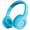 Trust Nouna Cuffie Bluetooth per Bambina 4-10 Anni con Limitazione del Volume (85dB), Cuffie On Ear Pieghevoli con Microfono e Adesivi, Cuffie Wireless, 15h di Riproduzione per Musica, Azzurro