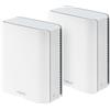 ASUS ZenWiFi BT10 2-Pack - WiFi tri-band 7 Mesh, 18 Gbps, 557 m2 (2 unità), due porte 10G, sicurezza e controllo genitori inclusi, Smart Home Master SSID, Mobile Tethering 4G e 5G, Bianco