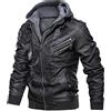 Sunnyuk Giacca Pelle Imbottita Uomo, Bomber Corto Giubbotto in Ecopelle, Invernale Marrone Aderente Pu Colletto Risvolto Giubbino in Finta Pelle, Primaverile Nero Vintage Curvy Maniche Lunghe Giacche