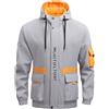 Generico Giacca Uomo Taglie Forti Giacca con Cappuccio Uomo Larghi Giacca Bomber Giacca da Baseball da Uomo Giubbino Antivento Moto con Cappuccio Parka Giubbotto Invernale Uomo Casual Giacche Uomo