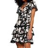 GUESS ABITO DONNA VESTITO FANTASIA FLOREALE DRESS VISCOSA ELEGANTE W4GK36WG4T2 Taglia S Colore principale NERO