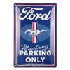 Nostalgic-Art Targa retrò, 20 x 30 cm, Ford Mustang - Parking Only - Idee regalo per amanti degli accessori Ford, in metallo, design vintage