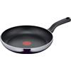 Tefal Resist D52606 - Padella in alluminio a induzione, segnale termico a temperatura di cottura ideale, particolarmente robusta, rivestimento antiaderente, facile da pulire, adatta a tutti i piani