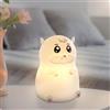 ANSMANN luce notturna per bambini, lampada animale, criceto in silicone, ricaricabile, dimmerabile, diversi colori