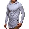 Leif Nelson Felpa con Cappuccio Uomo Maglione LN-6369 Grigio Medium