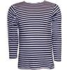 RUSSIAN STORE T-Shirt Maglietta Marinaio TELNIASHKA Produzione Russia Cotone 100% Bianca Blu Taglia 50