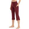 Promover 3/4 Pantaloni da Yoga da Donna con Tasche Leggins Sportivi Bootcut Vita Alta Elastici per Pilates Danza Fitness Palestra Controllo di Pancia