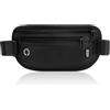 GlasFlength Marsupio da Viaggio con Blocco RFID, Cintura Portasoldi Antifurto per Uomo Donna Regolabile Sottile Borsa Sportiva per Passaporto Carte Contanti Impermeabile Cintura per Soldi (Nero)
