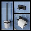 Viverso x evolution set accessori bagno 3 in 1, VS3000MB+VS2200MB+VS4000MB, x evolution nero opaco [Accessori Bagno > Set di accessori da bagno]