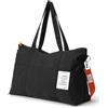 Dizdvizd Borsa da Viaggio, Grande Capacità Borsa Sportiva per Donna, Piegabili Borsa Ospedale con Cerniera, Nylon Borsa Palestra Piccola, Borsa Cambio Neonato - Nero