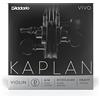 D'Addario Kaplan Vivo - Singola corda Re per violino, scala 4/4, tensione alta