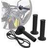 Runfarr Manopola acceleratore per moto, comando a torsione rapida con 1 coppia di impugnature per manubrio per Surron Sur-Ron Sur Ron X/S E-Bike, nero