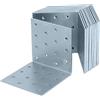 HELPMATE - Staffa angolare forata 80x80x80 mm - 12 pezzi - zincata