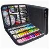 JUNING Set da Cucito Accessori，Portatile Kit da Cucito per Principianti o per Viaggi (XL-42 threads-Black)