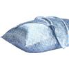 Lirex Set di 2 Federe in Raso 50x80cm, Protezione Capelli e Pelle & Antirughe, Chiusura a Cerniera, Motivo Floreale Liscio con Margherita Blu