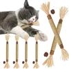 Cutiolly Bastoncini Erba Gatta per Gatti,6pcs Matatabi Bastoncini Per Gatti,Giocattolo Catnip per Cura Dentale,Gatti Giochi da Masticare Bastoncini per Gatti Denti Catnip Stick,Naturali per Gatti Giocattolo