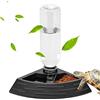 Nobleza - Alimentatore Automatico Rettile, Distributore di Acqua per Rettili Rettile Acqua Piatto Angolo Tartaruga Acqua Dispenser Bottiglia Tartaruga Cibo Ciotola, Taglia S