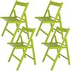 ARANAZ S.L. MANUFACTURAS DE LA MADERA Sedia Pieghevole, Faggio, Verde, 43x47x79