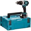 Makita Dhp458T1J - Trapano avvitatore a percussione 91 Nm Lxt 18 V + 1 batteria 18 V 5 Ah Li-Ion Bl1850B + valigetta Makpac