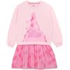 Wicked Vestito Vestito Felpa Glinda | Brillantina Vestiti Ragazza | Rosa 7-8 Anni