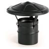 Nova italf Terminale cinese nero in acciaio inox per stufe a pellet terminale cappello cinese (D 100mm)
