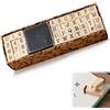 Butyeak 40 Pezzi di Timbri in Legno, Alfabeto Timbri in Legno Lettere, Timbri Lettere Alfabeto, Set di Lettere Numeri e Simboli Timbri, Timbri Lettere Numeri e Simboli in Legno Set, con Pad Timbro, per Arte