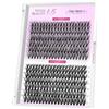VEYESBEAUTY Lash Clusters Individual Lash Extensions One More+ DIY False Eyelash Tray Volume Cluster Lashes for Self Application (30D+40D, 8-16mm).