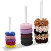HENGBIRD Supporti per Scrunchie in Acrilico Organizzatori di Display Scrunchy Trasparenti Braccialetti Verticali per Gioielli Fermagli Accessori per Capelli per Donne Regali per Ragazze Adolescenti