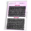 VEYESBEAUTY Lash Clusters Individual Lash Extensions One More+ DIY False Eyelash Tray Volume Cluster Lashes for Self Application (40D+50D, 8-16mm).