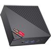 ACEMAGICIAN AM06PRO Mini PC, AMD Ryzen 7 5800U (8C/16T, Fino a 4.4 GHz), Mini Computer 16GB DDR4 RAM 512GB M.2 2280 SSD,AMD Radeon Vega7 2000MHz, Dual Ethernet/WIFI 6/Type-C/per Ufficio, Studio