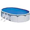 Gre PISCINA FUORI TERRA OVALE GRE FIDJI IN ACCIAIO COLORE BIANCO 610X375X120 - ...