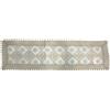 HOME ZEN HOUSEHOLD LINEN TOVAGLIA COPRITAVOLO CENTROTAVOLA RUNNER PIZZO MACRAME' LUSSO (STRISCIA 40X140 CM, DISEGNO LOGGIA COLORE CREMA)