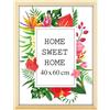 MG Design Cornice 40x60cm - colore Naturale, in legno, con vetro acrilico - da appendere in verticale o in orizzontale, senza sfondo, per foto, poster, puzzle