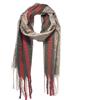 NILUXE DESIGN - Sciarpa Donna Uomo - Sciarpe di Lana - Sciarpe a Maglia - Sciarpa Calda Invernale Morbida con Frange - Pashmine - Sciarpa Design Unico - Foulard Grande - Sciarpa a Righe