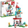 LEGO Super Mario Pack Espansione Costume di Peach Gatto e Torre Ghiacciata, Castello Giocattolo da Costruire con Figure di Kamek e Toad 71407