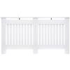 HOMCOM Copritermosifone in Legno MDF per Calorifero 152 x 19 x 81cm Bianco|Aosom