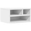 vidaXL Supporto per Stampante Bianco 40x32x22,5 cm Legno Multistrato, Tavolo per Stampante, Organizer per File, Supporto per Stampante con portaoggetti