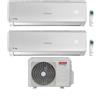 Ariston Climatizzatore Dual Split Alys R 32 9+9 con DUALC50XD0-O Inverter Wi-Fi Optional Classe A++ ,