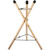 Sela SE 198 Handpan Stand, supporto rullante, supporto a percussione, pieghevole, in legno di faggio, regolabile in altezza