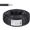 EDISION OCX-50 Cavo Coassiale SAT 50m, Antenna TV PE Nero, Rame CU/AL, 17PAtC, CPR Fca, Classe A per DVB-S2/T/T2/C, RADIO - Bobina