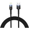 TELLUR Data Cable, USB to Lightning, LED, Nylon Braided, 1.2M, Black