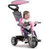 Feber- Baby Plus Music Triciclo, Colore Rosa/Bianco, 800012132