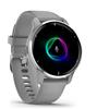 Garmin Venu 2 Plus, Smartwatch AMOLED 1,3, Microfono e cassa, Musica, Garmin Pay, +25 App sport, GPS, Cardio, SpO2 (Silver & Powder Gray)